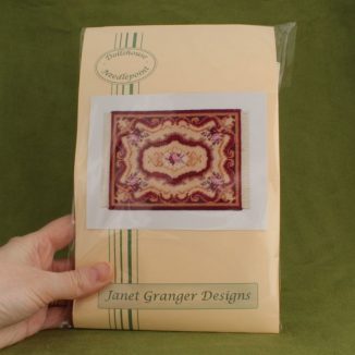 Dollhouse needlepoint carpet rug Sarah kit pack