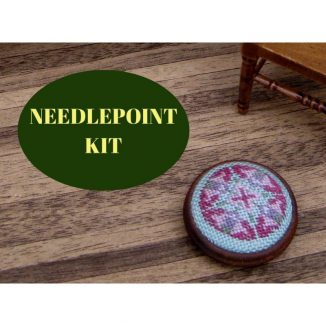 foot stool dollhouse needlepoint embroidery kit