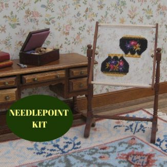 needlework stand kit dollhouse needlepoint embroidery