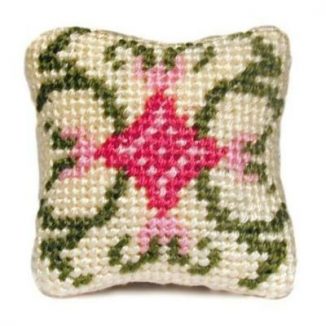 Carole (pastel) dollhouse needlepoint cushion kit