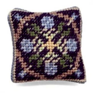 May (blue) dollhouse needlepoint cushion kit