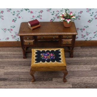 Berlin woolwork dollhouse miniature stool desk bench petit point kit furniture accessories