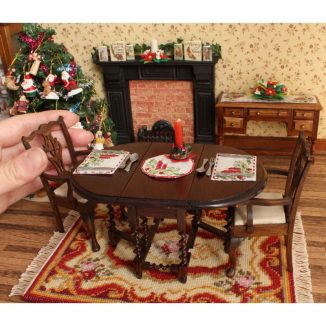 table centre placemat kit dollhouse needlepoint petit point embroidery