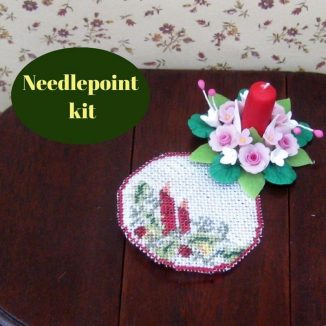 s table centre placemat kit dollhouse needlepoint petit point embroidery