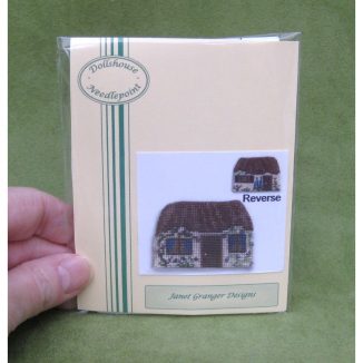 Cottage teacosy dollhouse needlepoint petit point embroidery kit accessories
