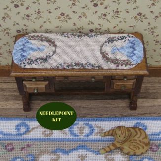 table runner kit dollhouse needlepoint petit point embroidery