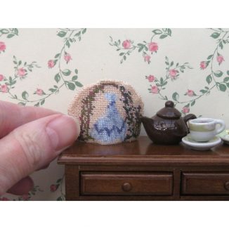Crinoline lady teacosy dollhouse needlepoint petit point embroidery kit accessories