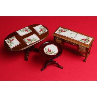 Dollhouse needlepoint Christmas candles collection of kits