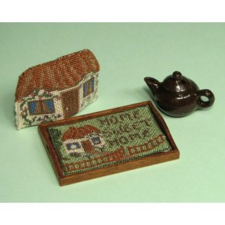 Dollhouse needlepoint Cottage matching kits