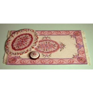 Dollhouse needlepoint Lilian pink collection