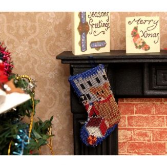 Dollhouse needlepoint Toys for Boys Christmas stocking bedroom fireplace