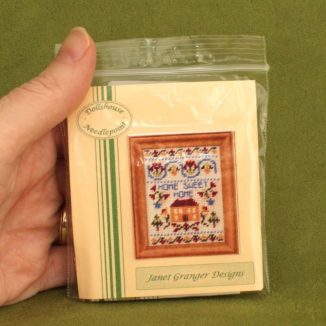Dollhouse needlepoint sampler Home sweet home kit packet