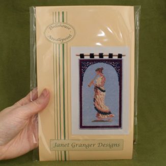 Dollhouse needlepoint wall hanging Grecian Musician kit pack