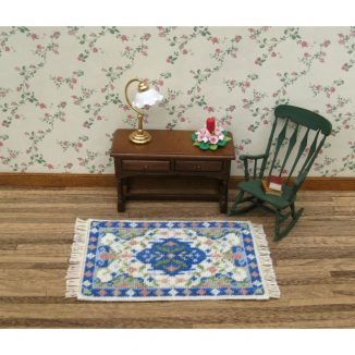 Gwen cream carpet rug dollhouse miniature needlepoint petit point kit
