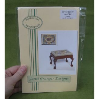 Judith dollhouse miniature stool desk bench petit point kit furniture accessories