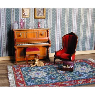 Karen room setting carpet dollhouse needlepoint rug kit