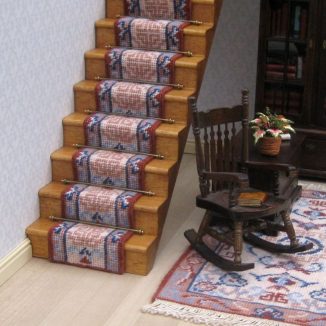 stair runner carpet kit dollhouse needlepoint petit point embroidery