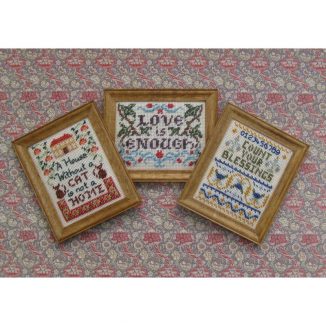 Love is enough dollhouse miniatures sampler kit needlepoint petit point embroidery