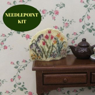 tea cosy kit dollhouse needlepoint embroidery