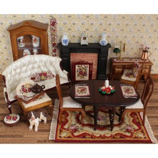 placemat kit dollhouse needlepoint petit point embroidery