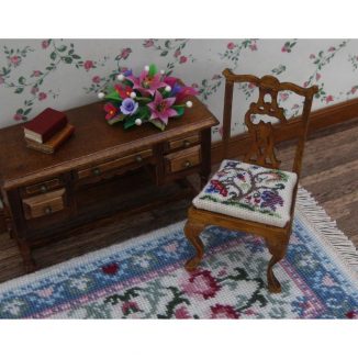 Tree of life dollhouse miniature chair needlepoint kit furniture accessories