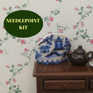 tea cosy kit dollhouse needlepoint embroidery