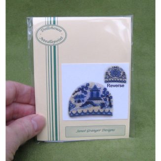 Willow pattern teacosy dollhouse needlepoint petit point embroidery kit decoration