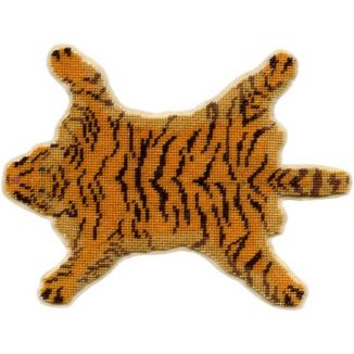 Tiger-skin dollhouse needlepoint carpet