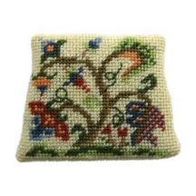 Dollhouse needlepoint dining chair seat kit, Tree Of Life