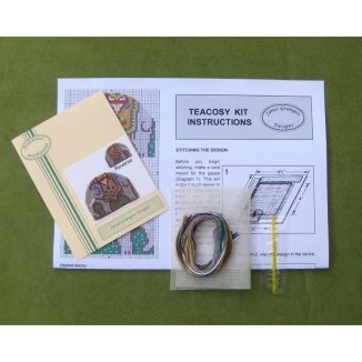 Elephant novelty teacosy dollhouse needlepoint petit point embroidery kit accessories